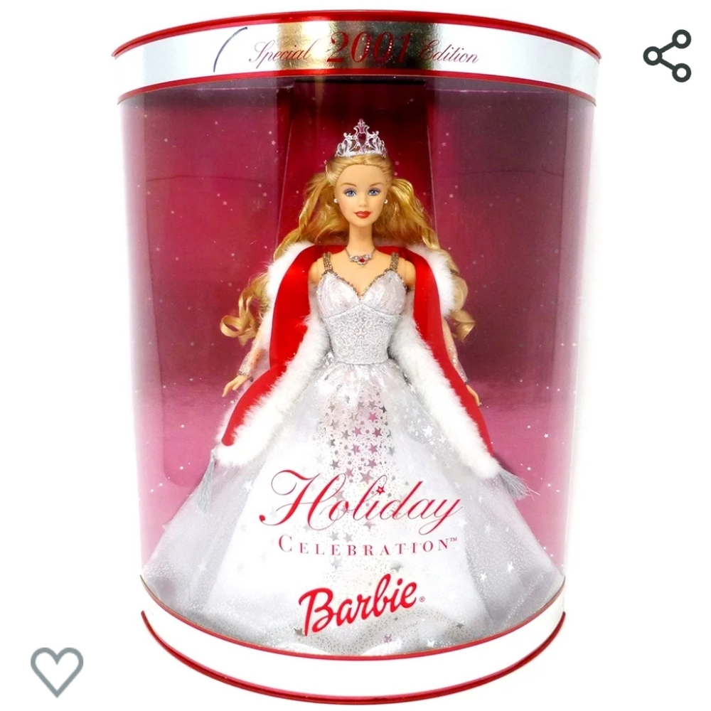 Barbie Special Edition 2001 Holiday Celebration Barbie Doll NIB Vintage Mattel